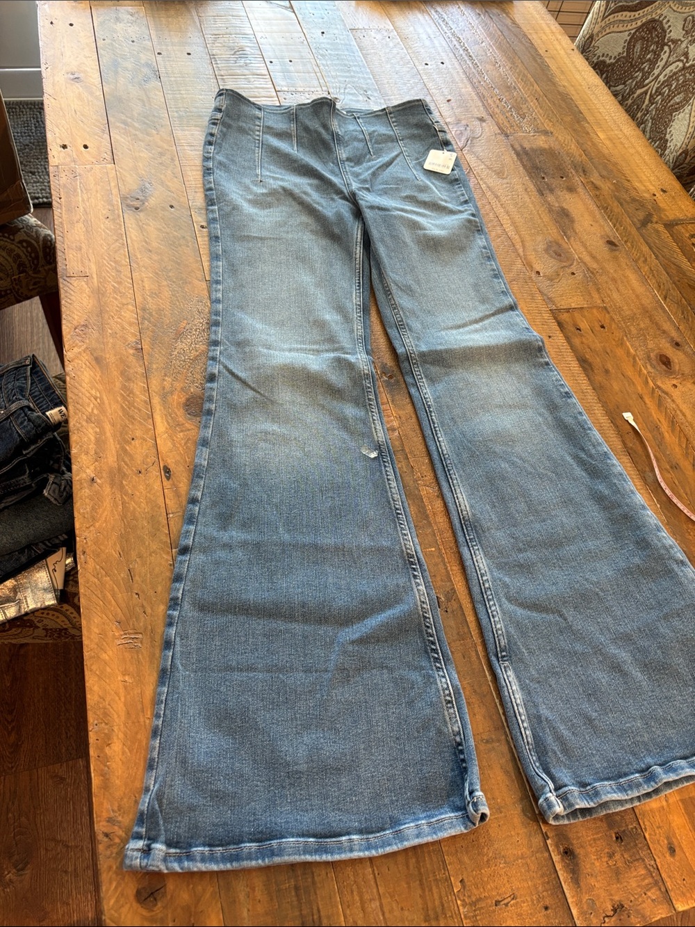 We The Free Women's Wide-Leg Flare Jeans - Medium Blue
